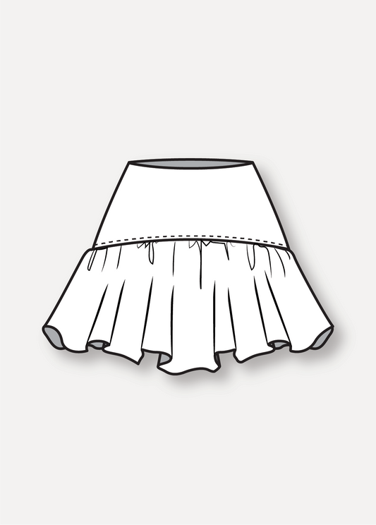 10034 Ruffle Skirt